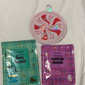 💕NWT! Facial, Foot, and Cuticle Masks Set